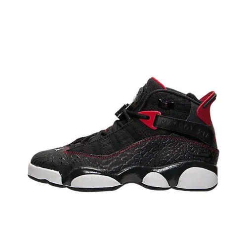 Jordan Air Jordan 6 Кольца Амортизаторы Slip-resistant High Top Баскетбольные кроссовки Женские Черный