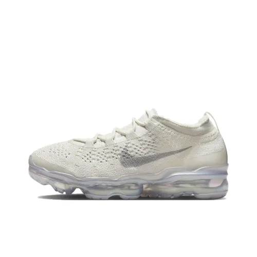 Nike VaporMax 2023 Устойчивый к истиранию Дышащие Низкие Беговые кроссовки Женские Бежевые