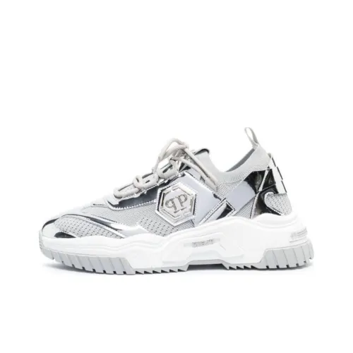 PHILIPP PLEIN Hi Топ Casual Low Топ Silver Men's