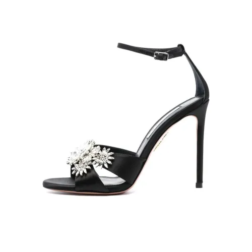 AQUAZZURA one Ремень Сандалии Черные Женские