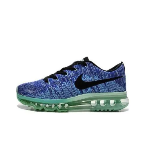 Nike Air Max Flyknit Low Топ Беговые кроссовки Женские Синие