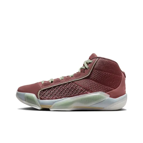 Jordan Air Джордан 38 'Chinese New Year' Нижняя юбка Resistant MID Топ Баскетбольные кроссовки Мужской Красный Международная версия