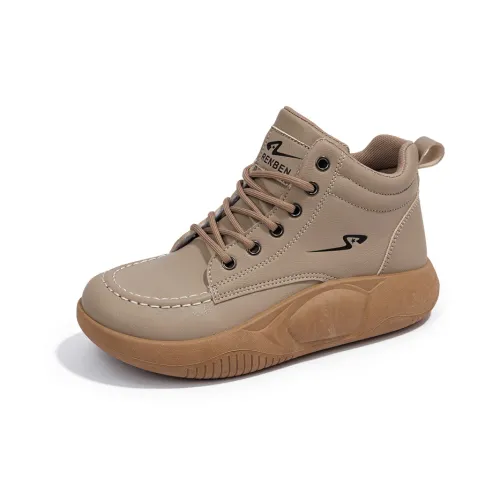 Humanism 1986 Casual MID Топ Khaki Женский