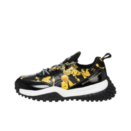 VERSACE JEANS Couture Повседневный Низкий Топ Черный Желтый Мужской