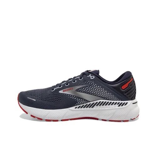 Brooks Adrenaline GTS Slip-resistant Abrasion-resistant Low Top Casual Running Shoes Men's Gray Red Брэдгс Adrenaline GTS Противоскользящий Устойчивый к истиранию Низкий Топ Повседневные Беговые Кроссовки Мужские Серый Красный