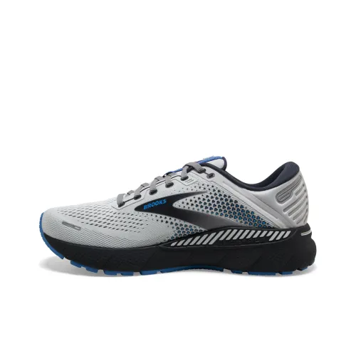 Brooks Adrenaline GTS Chasing 22 Противоскользящие устойчивые к истиранию низкий топ беговые кроссовки мужские серо-голубые