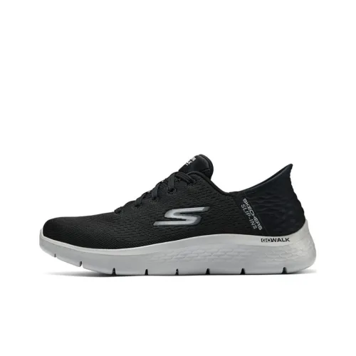 Skechers Go Walk Flex Повседневный Низкий Топ Черный Серый Цвет Мужской