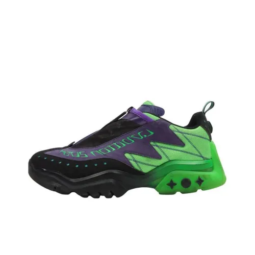 LOUIS VUITTON Millenium Low Топ Повседневная обувь Мужская Фиолетово-зеленый