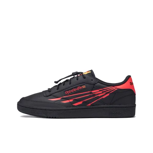 Reebok Club C Series Скейтборд Кроссовки Низкие Черные Красные Мужские
