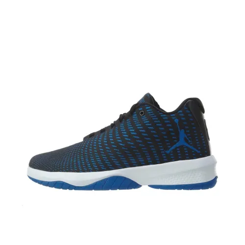 Джордан B. Fly Устойчивые к истиранию Низкие Баскетбольные кроссовки Мужские Черные Синие