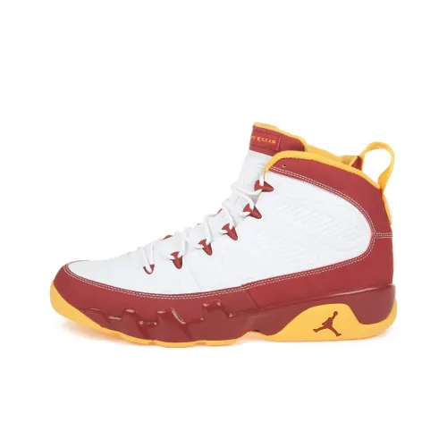Jordan Air Jordan 9 Retro Bentley Ellis Crawfish MID Топ Винтажные баскетбольные кроссовки Мужской Белый Красный Желтый