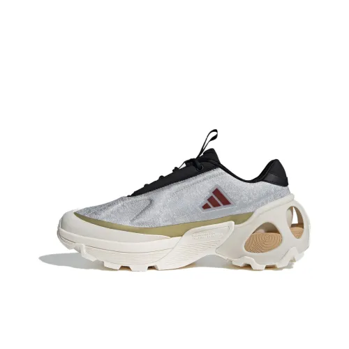 Adidas Edge Runner Устойчивый к истиранию Низкий Топ Повседневные Беговые кроссовки Унисекс Серый Бежевый