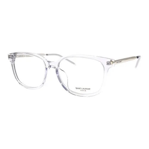 SAINT LAURENT Пластиковая оправа Oval Оправы для очков Унисекс Прозрачный
