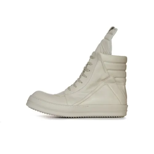 RICK OWENS RO Высокие кроссовки для скейтбординга Мужские Белые