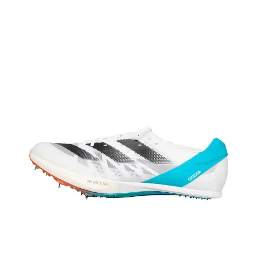 Adidas Adizero Prime Амортизация Износостойкий Низкий Топ Спринт Гоночные Беговые Кроссовки Унисекс Белый