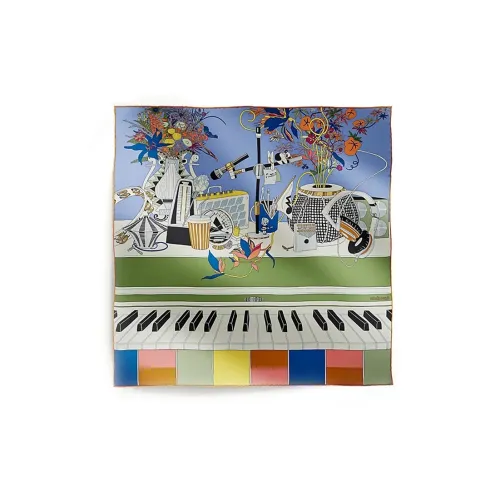 HERMES Шелковые шарфы для женщин многоцветные