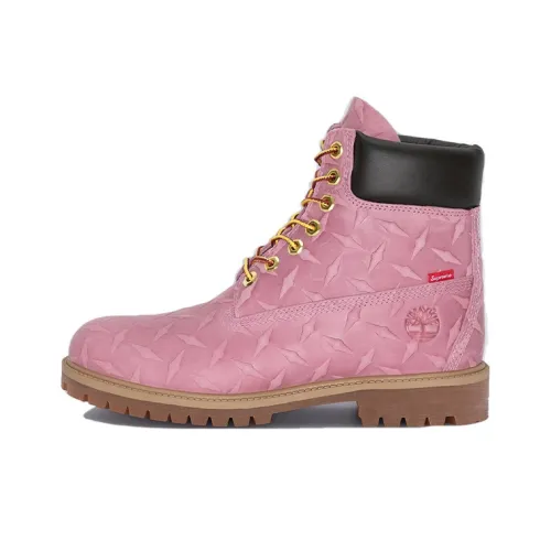 Supreme x Timberland Короткий ботинок Martin Мужской Розовый