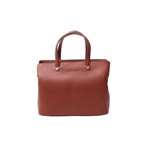 LONGCHAMP Le Foulonné Телячья кожа Доска Плечо Сумка Женская Коричневый