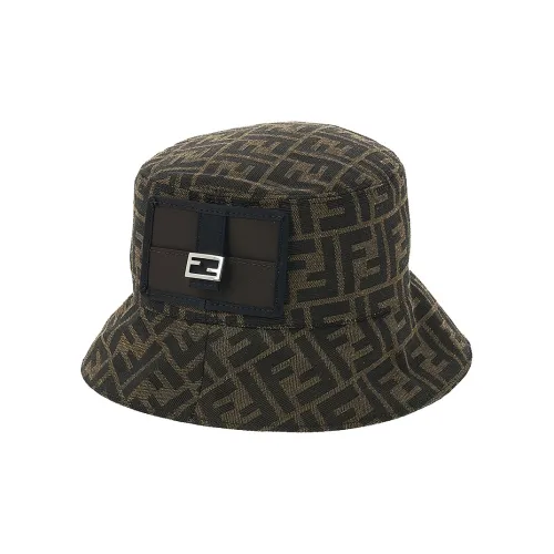 FENDI Полиэстер Хлопок Акрил Ведрообразные Шляпы Детские Коричневые