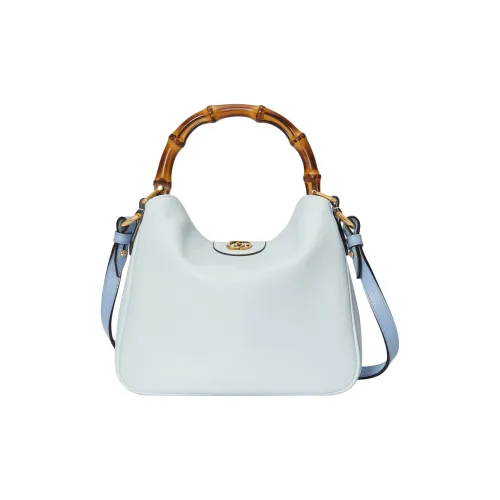 GUCCI Diana Кожа Портативный Crossbody Сумка через плечо Маленькая Женская Светло-синяя