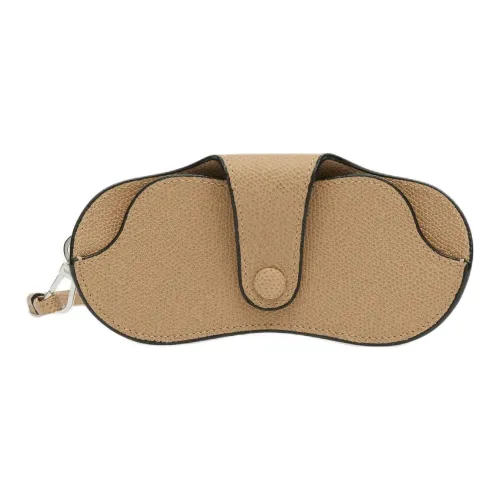 Valextra Millepunte Телячья кожа Чехол для очков Мини Женские Кашемир Бежевый
