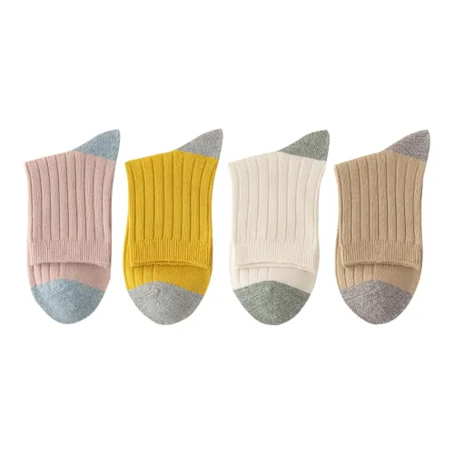 MENGNA Носки Crew Женские упаковка из 4 пар