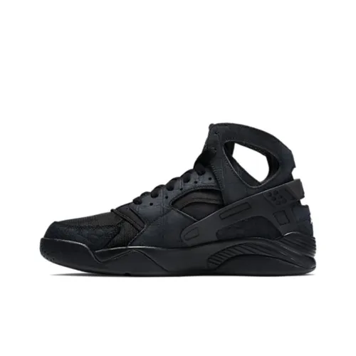 Nike Air Pilot Huarache Slip-Resistant MID Топ Винтажные Баскетбольные Кроссовки Унисекс Черный