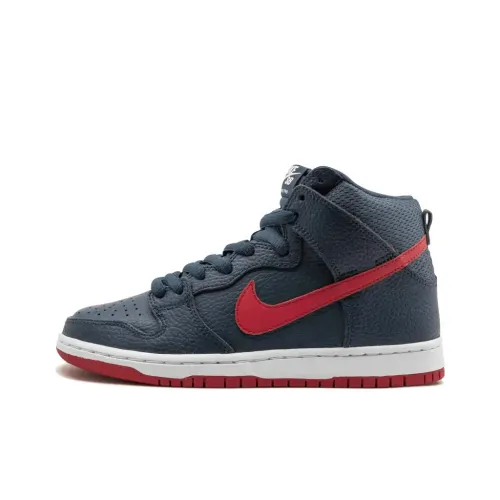 Nike Dunk SB Squadron Синий Университетский Красный Высокие Кроссовки для Скейтбординга Мужские Синий Красный