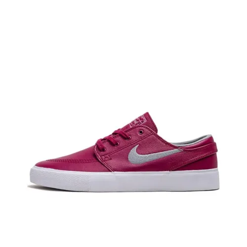 Nike SB Stefan Janoski Премиум Slip-Resistant Abrasion-Resistant Low-Top Скейтборд Кроссовки Мужские Темно-Красные