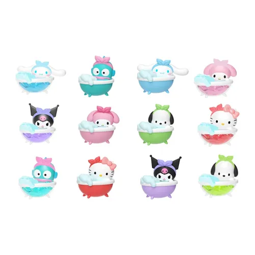 MOETCH Sanrio Characters Пузырьки Bathtub Collection Милый Beans Слепые коробки 3 Mystery Сумки Целая коробка 18 Шт