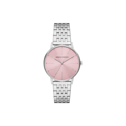 ARMANI EXCHANGEAE Звезды Наручные часы Кварцевый механизм Нержавеющая сталь Ремешок Розовый Циферблат часов Женские часы