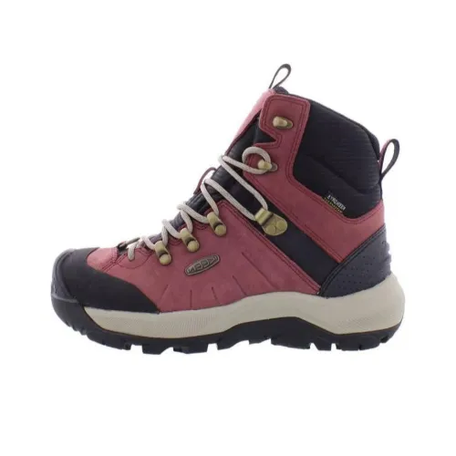 KEEN REVEL IV MID Устойчивый к истиранию Дышащая Высокая Уличная Обувь Женская Красная Черная