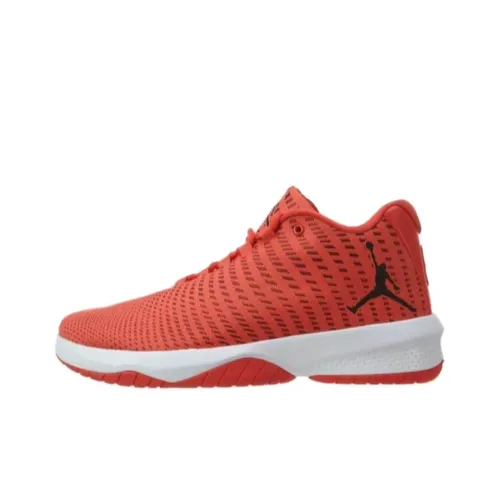 Jordan B. FLY Амортизация Износостойкий MID Топ Баскетбольные кроссовки Мужской Оранжевый