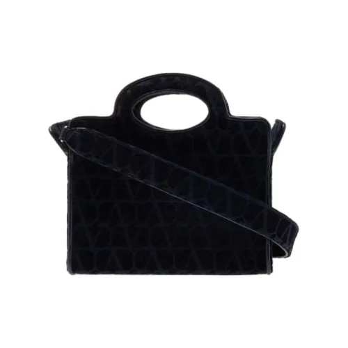 Valentino Ткань Тоут Сумка Сумка для покупок Сумка через плечо Сумка Женская Черная