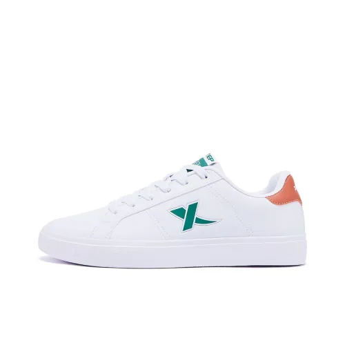 XTEP Slip-resistant Abrasion-resistant Shock-absorbing Легкие Низкие Кроссовки для скейтбординга Мужские Белые