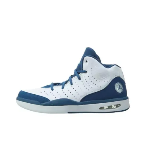 Jordan Flight TRADITION Slip-resistant Abrasion-resistant MID Топ Винтажные баскетбольные кроссовки Мужской Синий
