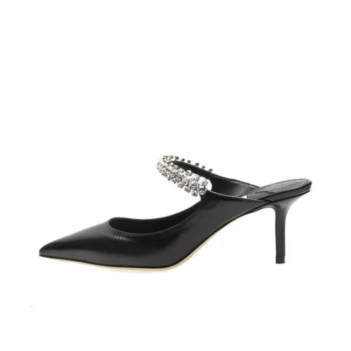 Jimmy Choo Bing Домашние тапочки Женские Черный