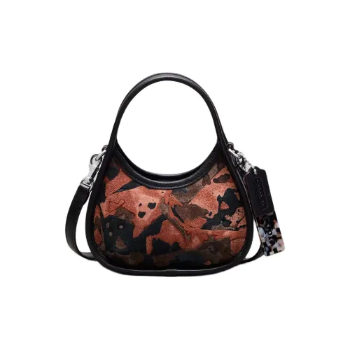 Coachtopia Сумка через плечо из кожи мини-сумка для женщин терракотовая с кленовым листом многоцветная