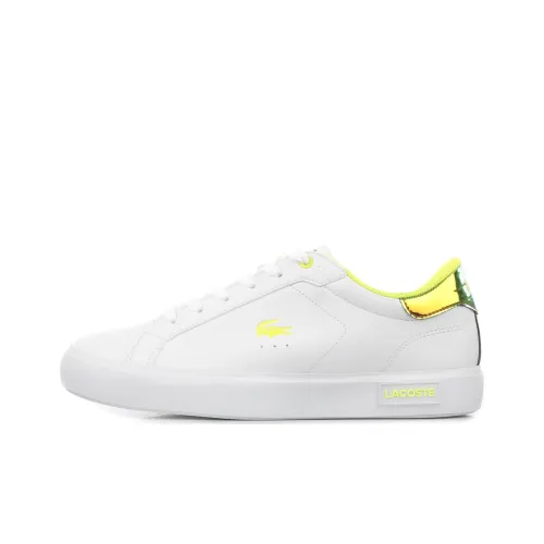 LACOSTE Скейтборд Кроссовки Низкие Белые Желтые Женские