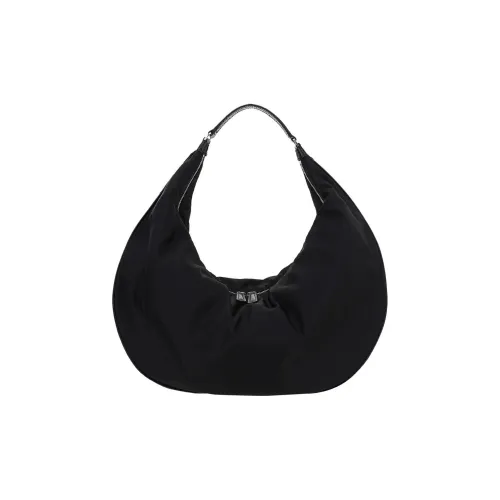 Staud Хлопок с кожаной вставкой сумка через плечо сумка сумка на плечо женская черная