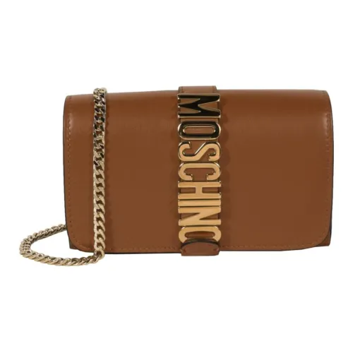 MOSCHINO Кожа Сумка Сумка через плечо Женская Коричневая