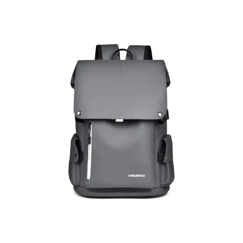Dusen Kangaroo Oxford Polyester Backpack Large Unisex Dark Gray Black Dusen Kangaroo Оксфорд Полиэстер Рюкзак Большой Унисекс Темно-Серый Черный