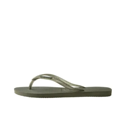 Havaianas Quiet Quick-Dry Antibacterial Flip-Flops Women's Green Хавайасис Тихий Быстросохнущий Антибактериальный Шлепанцы Женские Зеленый