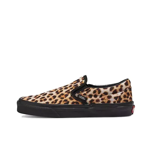 Vans Slip-on Скейтборд Кроссовки Низкие Топ Желтый Черный Унисекс