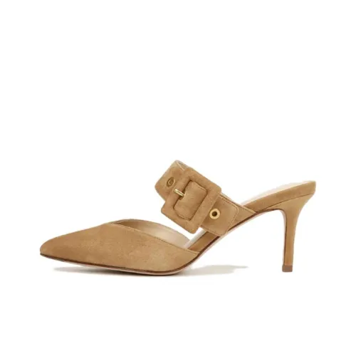 Veronica Beard Домашние тапочки 5 см Женские Светло-коричневые