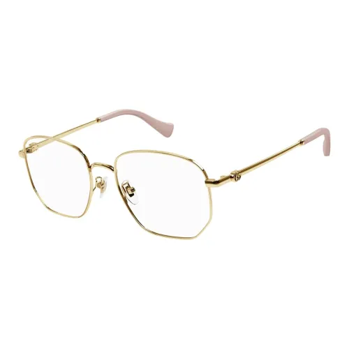 GUCCI Металл Прямоугольные Оправы для очков Мужские Золотые