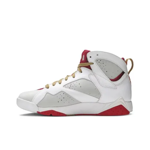 Jordan Air JORDAN 7 Ретро HARE YOTR Нескользящий Легкий Высокий Топ Винтажные баскетбольные кроссовки Мужской Белый