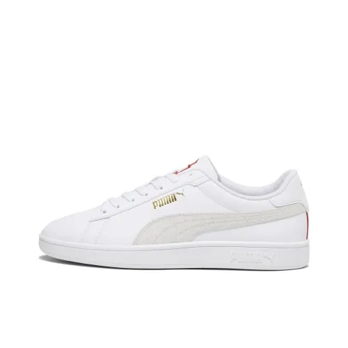 PUMA Smash Low Топ Скейтборд Кроссовки Унисекс Белый