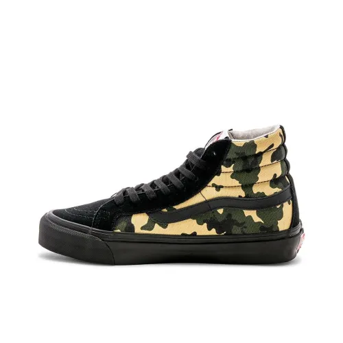 VANS SK8 LX 'CAMO' Износостойкие и Легкие Высокие Кроссовки для Скейтбординга Унисекс Камуфляж