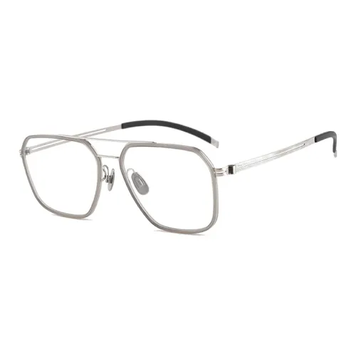 VOSS Пластиковая оправа стальной нерегулярная форма оптические очки унисекс серо-серебристый